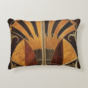 Art Nouveau,art Deko, Vintag, Mehrholzfarben, Dekokissen