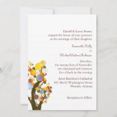 Art Nouveau Art Trees Ranch Wedding Einladung (Rückseite)