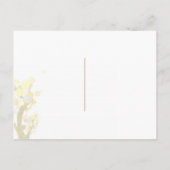 Art Nouveau Art Trees Wedding Save the Date Ankündigungspostkarte (Rückseite)