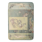 Art Nouveau Atlantis Mermaids #60 Bath Mat Badematte (Vorderseite Vertikal)