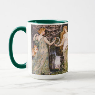 Art Nouveau aus der Jahrhundertwende - Die vier Ja Tasse