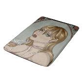 Art Nouveau Badematte (Schrägansicht)