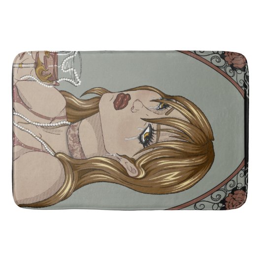 Art Nouveau Badematte (Vorderseite)