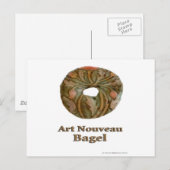 Art Nouveau Bagel Postkarte (Vorne/Hinten)