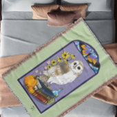 Art Nouveau Barn Owl Pumpkins Bücher Decke