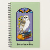 Art Nouveau Barn Owl Pumpkins Bücher Planer (Vorderseite)