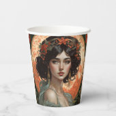 Art Nouveau Beauty No. 1 Pappbecher (Rückseite)