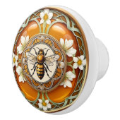 Art Nouveau Bee Keramikknauf (Rechts)