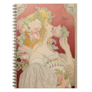 Art Nouveau Belle Époque Dame Rosen Livemont Notizblock