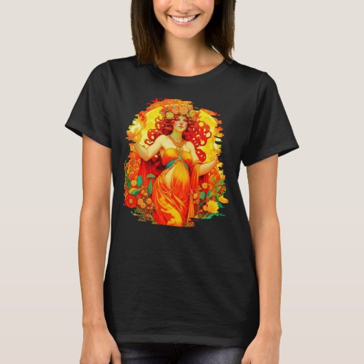 Art Nouveau Beltane Celtic Spring T-Shirt (Vorderseite)