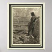 Art Nouveau "Beyond the Horizon" von Fidus 16 x 20 Poster (Vorne)