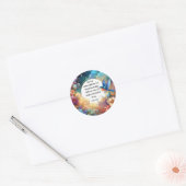 Art Nouveau Bibel Verb Florentiner Ostern Runder Aufkleber (Umschlag)