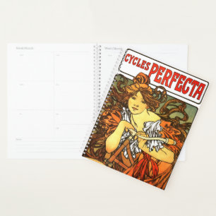Art Nouveau Bicycle Mucha Art Collection Planer