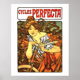 Art Nouveau Bicycle Mucha Art Collection Poster