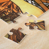 Art Nouveau Bicycle Mucha Art Collection Puzzle (Seite)