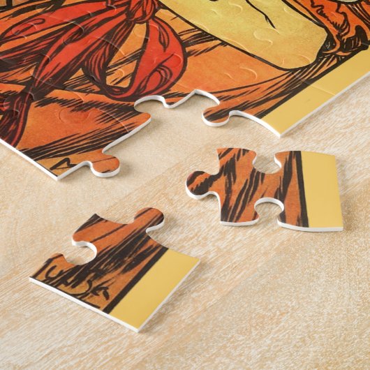 Art Nouveau Bicycle Mucha Art Collection Puzzle (Seite)