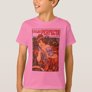 Art Nouveau Bicycle Mucha Art Collection T-Shirt