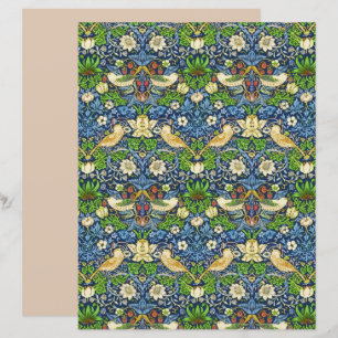 Art Nouveau Bird and Blume TapestPattern