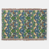 Art Nouveau Bird and Blume TapestPattern Decke (Vorderseite)