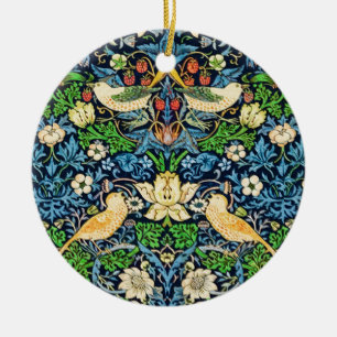 Art Nouveau Bird and Blume TapestPattern Keramik Ornament