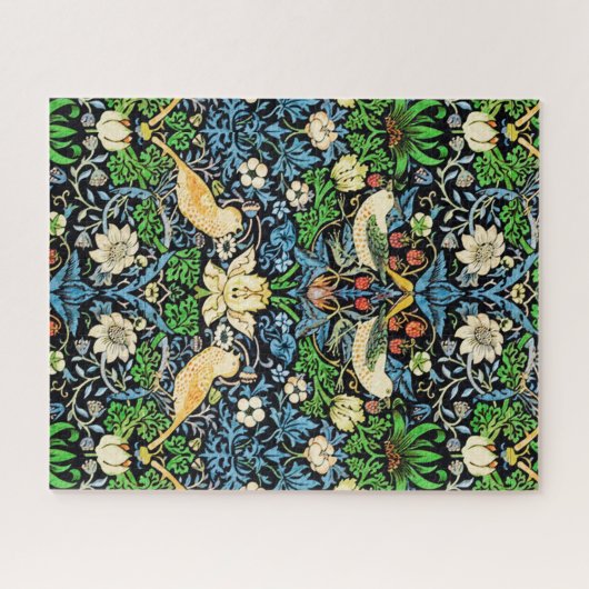 Art Nouveau Bird and Blume TapestPattern Puzzle (Horizontal)