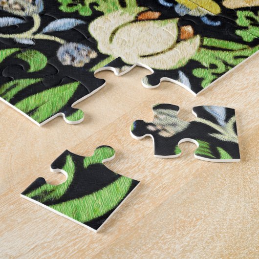 Art Nouveau Bird and Blume TapestPattern Puzzle (Seite)
