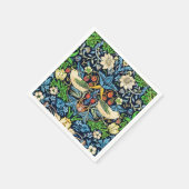 Art Nouveau Bird and Blume TapestPattern Serviette (Ecke)