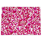 Art Nouveau Bird and Pomegranate, Fuchsia Pink Große Geschenktüte (Vorderseite)