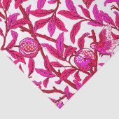Art Nouveau Bird and Pomegranate, Fuchsia Pink Seidenpapier (Detail)