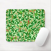 Art Nouveau Bird and Pomegranate, Limes Green Mousepad (Mit Mouse)