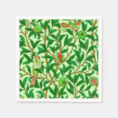 Art Nouveau Bird and Pomegranate, Limes Green Serviette (Vorderseite)