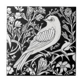 Art Nouveau Bird auf einer Zweigniederlassung mit Fliese (Vorderseite)