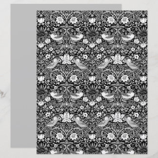 Art Nouveau Bird & Blume Tapestes, Black & White