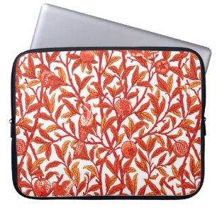 Art Nouveau Bird & Pomegranate, Mandarin Orange Laptopschutzhülle