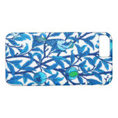 Art Nouveau Bird und Pomegranat, Cobalt Blue Case-Mate iPhone Hülle (Rückseite (Horizontal))