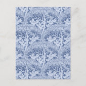 Art Nouveau Birds and Trees Pattern Postkarte (Vorderseite)