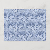Art Nouveau Birds and Trees Pattern Postkarte (Vorderseite)