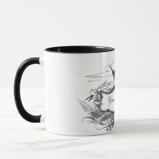 Art Nouveau Birds Tasse (Links)