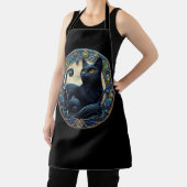 Art Nouveau Black Cat Celtic Schürze (InSitu)