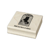 Art Nouveau Black Cat Gummistempel (Stempel)