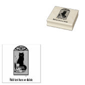 Art Nouveau Black Cat Gummistempel (Stempel)