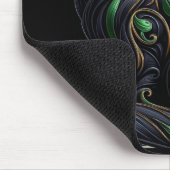 Art Nouveau Black Cat Mouse Pad Mousepad (Ecke)
