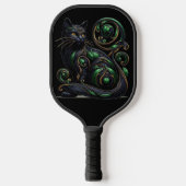 Art Nouveau Black Cat Pickleball Paddle (Vorderseite)