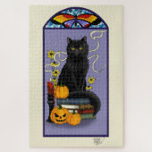 Art Nouveau Black Cat Puzzle (Vertikal)