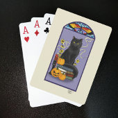 Art Nouveau Black Cat Spielkarten