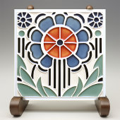 Art Nouveau Bloom Florale Keramikfliese