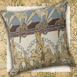 Art Nouveau Bloom & Line Kissen