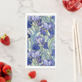 Art Nouveau blue iris Napkins Serviette (Beispiel)