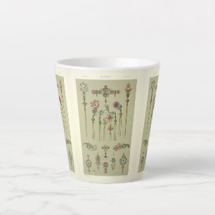 Art Nouveau Blumenhaare anton seder viktorianisch Milchtasse