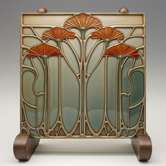 Art Nouveau Blüte [Set 2/4] Fliese